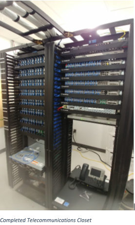 Completed Telecommunications Closet